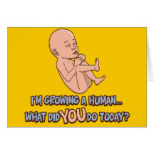 Growing A Human Maternity Card