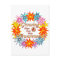 Growing Awareness Hope Over Pain Phoenix Flowers Post Cards
