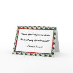 Growing ~ Chinese Proverb Greeting Card