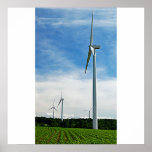 Growing Corn and Windmills Poster/Print
