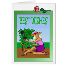 Growing grapes card