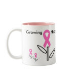 Growing Hope Pink Ribbon Mug.. - Pink