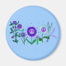 Growing Peace Refrigerator Magnet