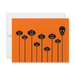 Growing Pumpkins & Skull invitations