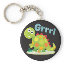 Grrr! Dinosaur Keychain keychains