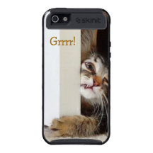 Grrrr! Cute Cat Phone Case iPhone 5 Cases