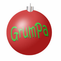 Grumpa Christmas Ornament