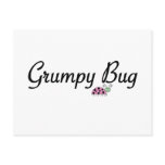 Grumpy bug postcards