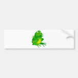 Grumpy green Frog Bumper Sticker