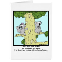 Grumpy Koala Card