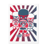 Grumpy Mascot postcards