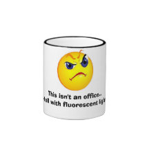 grumpy  Office face Coffee Mugs