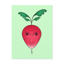 Grumpy radish postcards