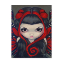 "Grumpy Red Fairy" Postcard