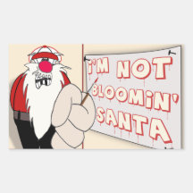 Grumpy Santa Stickers