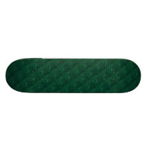 Grün ist die Hoffnung -Muster Regentropfen Individuelle Skateboards