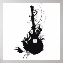 Grundge Guitar Print