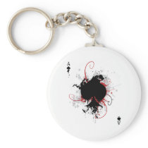 Grunge Ace Keychain