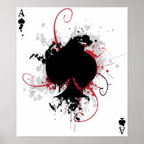 Grunge Ace Print