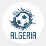 Grunge Algeria Round Sticker