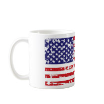 Grunge American Flag Mug