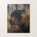Grunge American Staffordshire Terrier Pitbull Jigsaw Puzzle