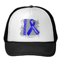 Grunge Anal Cancer Awareness Trucker Hats