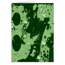 GRUNGE AND PAINT SPLATTER NUMBER 87 GREETING CARDS