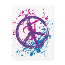 GRUNGE AND SPLATTER PEACE SIGN
