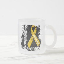 Grunge Appendix Cancer Awareness Mugs