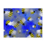 Grunge Bees Postcard