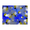 Grunge Bees postcards