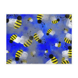 Grunge Bees postcards