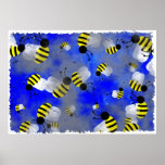 Grunge Bees posters