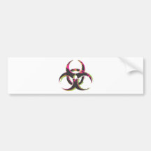 Grunge Biohazard Bumper Stickers