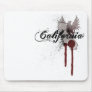 Grunge Blood Splatter California Mousepad