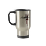 Grunge Blood Splatter California Travel Mug