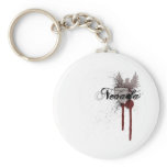 Grunge Blood Splatter Nevada Keychain