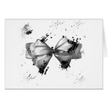 Grunge Bow Greeting Cards