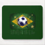 Grunge brazil soccer flag gifts mousepads