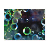 Grunge Bubbles postcards