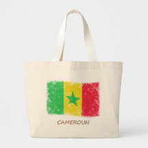 Grunge Cameroon Flag Bag