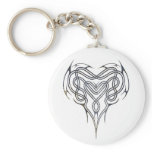 Grunge Celtic Heart Knot Keychains