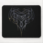 Grunge Celtic Heart Knot mousepads