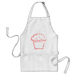 grunge cherry cupcake aprons