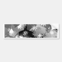 grunge christmas balls bumper sticker
