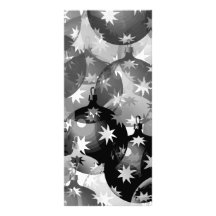 grunge christmas balls personalized rack card