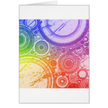 Grunge Circles: Rainbow Edition: Cards