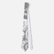 Grunge Circles: Vector Drawing: Custom Tie