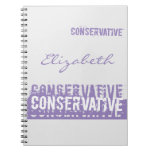 Grunge Conservative Spiral Notebooks